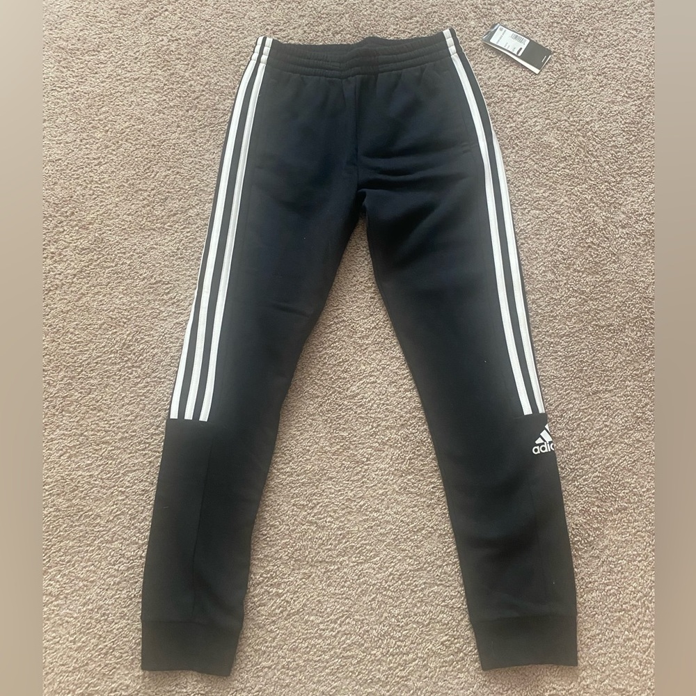 Girls Adidas cotton fleece jogger